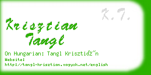 krisztian tangl business card